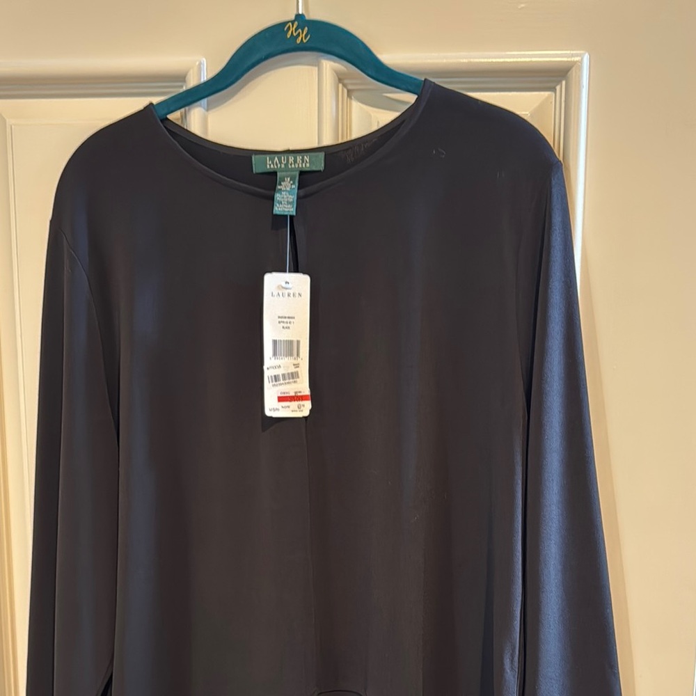Lauren Ralph Lauren Black Tunic Top